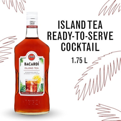 Bacardi Island Tea Ready To Serve Gluten Free Premium Rum Cocktail - 1.75 Liter - Image 1