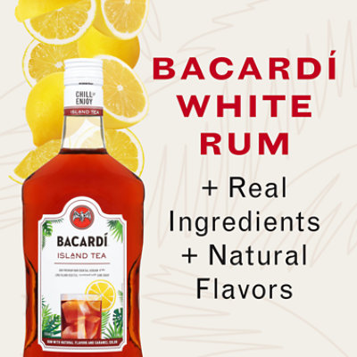 Bacardi Island Tea Ready To Serve Gluten Free Premium Rum Cocktail - 1.75 Liter - Image 3