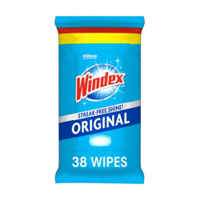 Windex Original Glass & Surface Wipes - 38 Count