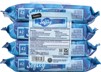 Signature SELECT Flushable Wipes Family Pack - 168 Count - Image 5