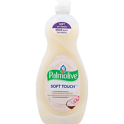 Palmolive Soft Touch Liquid Dish Soap Ultra Coconut Butter & Orchid Scent - 20 Fl. Oz. - Image 2