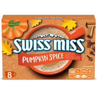 Swiss Miss Pumpkin Spice Flavored Hot Cocoa Mix - 8-1.38 Oz - Image 1