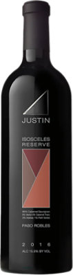 Justin Isoscles Reserve 2016 Paso Robles Cabernet Blend Wine - 750 Ml - Image 1