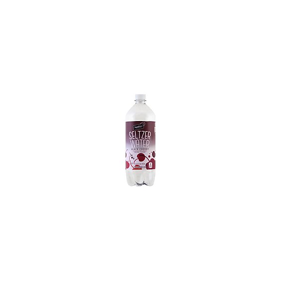 Signature Select Seltzer Water Black Cherry - 1 Liter