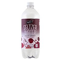 Signature Select Seltzer Water Black Cherry - 1 Liter - Image 1