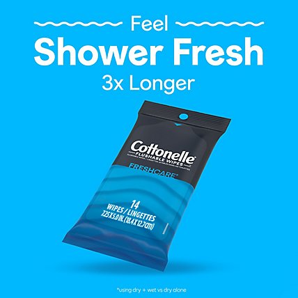 Cottonelle Fresh Care On the Go Flushable Peel & Reseal Adult Wet Wipes - 24-14 Count - Image 2
