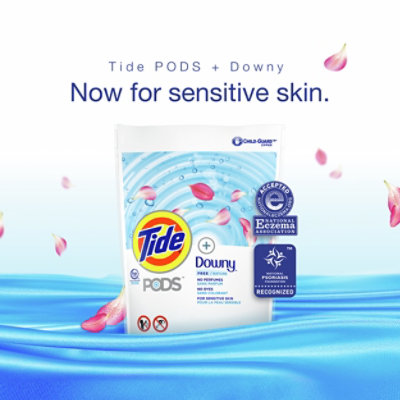 Tide PODS Liquid Laundry Detergent Pacs + Downy Free HE Compatible - 32 Count - Image 5