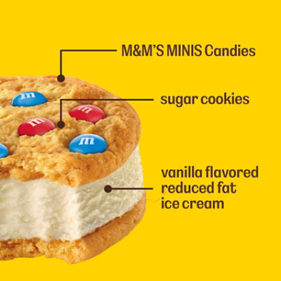 M&Ms Vanillia Ice Cream Sandwich - 48 Fl. Oz. - Image 2