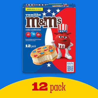 M&Ms Vanillia Ice Cream Sandwich - 48 Fl. Oz. - Image 3