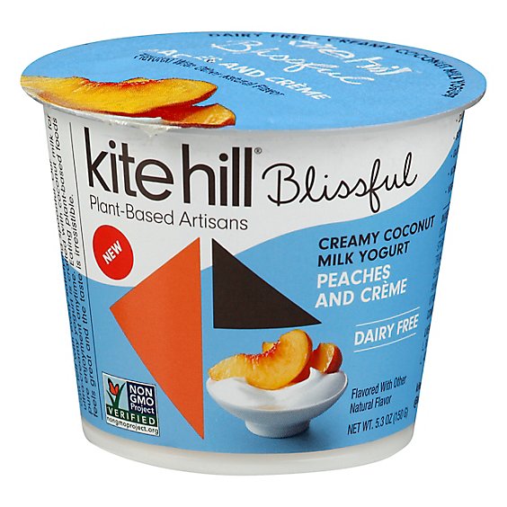 Kite Hill Yogurt Peaches & Creme - 5.3 Oz