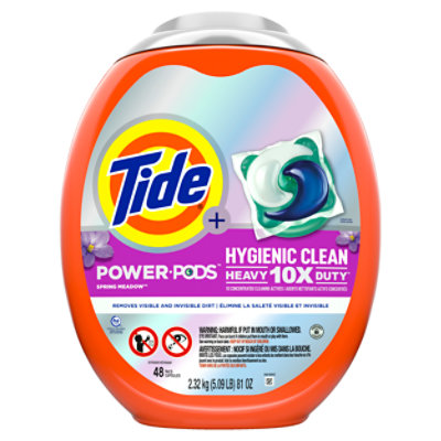 Tide Plus Hygienic Clean 10x Heavy Duty Free Unscented Liquid Laundry Detergent - 92 Fl. Oz.