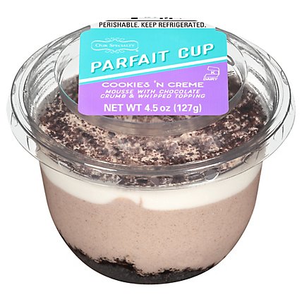 Cookies N Creme Parfait Cup - 4.5 Oz - Image 1