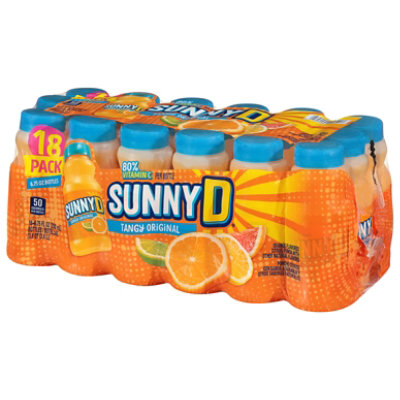 SunnyD Tangy Original Orange Juice Drink Bottles - 18-6.75 Fl. Oz. - Image 2