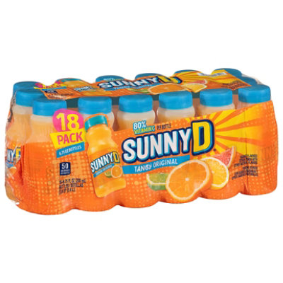 SunnyD Tangy Original Orange Juice Drink Bottles - 18-6.75 Fl. Oz. - Image 4