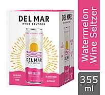 Del Mar Watermelon Wine Seltzer In Cans - 4-12 Fl. Oz.