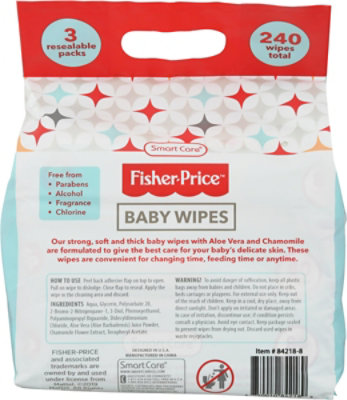 Fisher Price Baby Wipes - 240 Count - Image 4