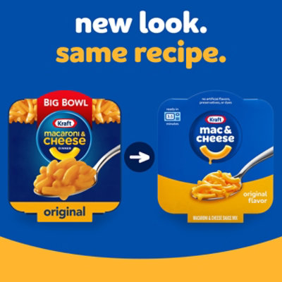 Kraft Original Mac & Cheese Macaroni and Cheese Dinner Big Bowl Dinner - 3.5 Oz - Image 3
