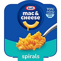 Kraft Spirals Original Macaroni & Cheese Easy Microwavable Big Bowl Dinner Tray - 3.5 Oz - Image 1