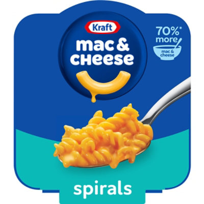 Kraft Spirals Original Macaroni & Cheese Easy Microwavable Big Bowl Dinner Tray - 3.5 Oz