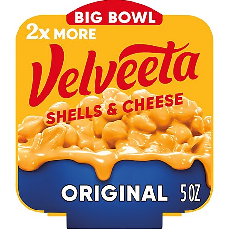 Velveeta Original Shells & Cheese Single Serve Big Bowl - 5 Oz