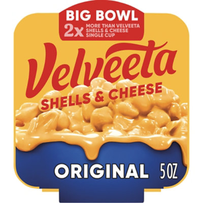 Velveeta Original Shells & Cheese Single Serve Big Bowl - 5 Oz