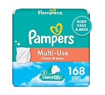 Pampers Baby Wipes Expressions Fresh Bloom Scent 3 Pop Top Pack - 168 Count