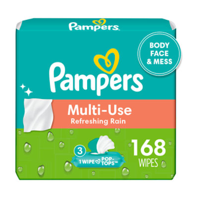 Manga Vermenigvuldiging Beschrijving Pampers Expressions Baby Wipes Botanical Rain Scent 3 Pop Top Packs - 168  Count - Albertsons