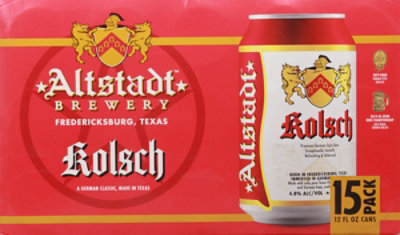 Alatstadt Kolsh In Cans - 15-12 Fl. Oz. - Image 2