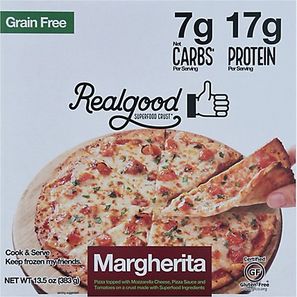 Real Good Pizza Crust Superfood Margherita - 10.4 Oz - Image 2