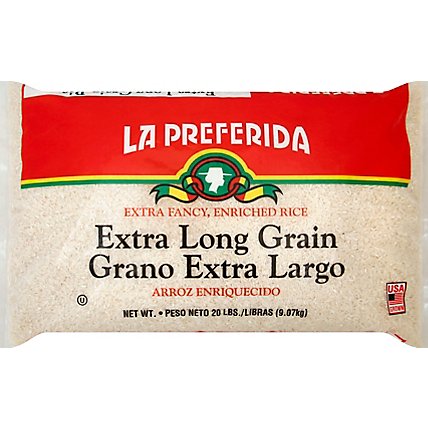 La Preferida Long Grain Rice - 20Lb - Image 2
