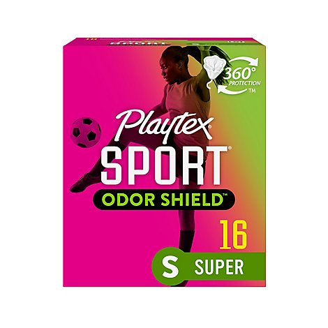 Playtex Tampon Sport Super Odor Shield - 16 Count