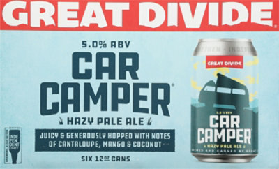 Great Divide Car Camper Hazy Pale Ale In Cans - 6-12 Fl. Oz. - Image 4