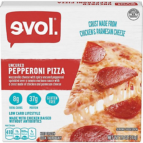 Evol Pizza Pepperoni Lc - 7.8 Oz