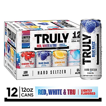 TRULY Holiday Style Variety Mix Pack Hard Seltzer Spiked & Sparkling Water Cans - 12-12 Fl. Oz. - Image 1