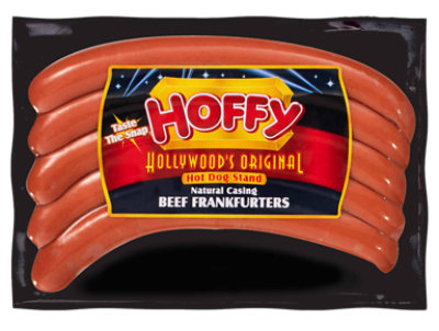 Hoffy Hollywood Beef Franks Natural Casing - 12 Oz - Image 1