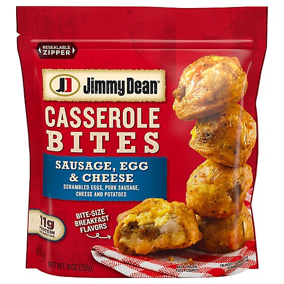 Jimmy Dean Casserole Bites Sausage Egg & Cheese - 9 Oz