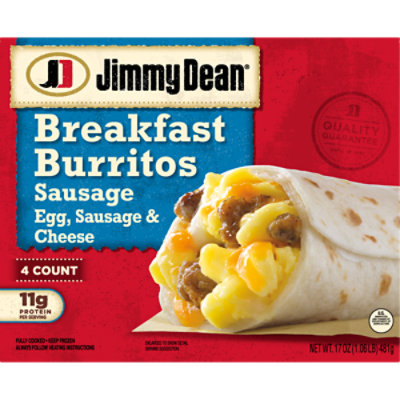 Jimmy Dean Breakfast Burritos Sausage - 17 Oz