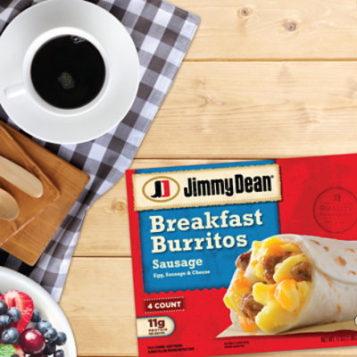 Jimmy Dean Frozen Sausage Breakfast Burritos - 4 Count - Image 2