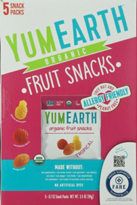 Yummyearth Fruit Snack Trop Org - 3.5 Oz - Image 2