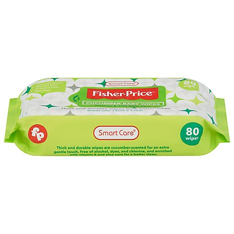 Fisher Price Cucumber Wipes - 80 Count