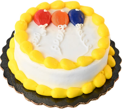 White Smash Cake 1 Layer - 5 Inch - Image 1