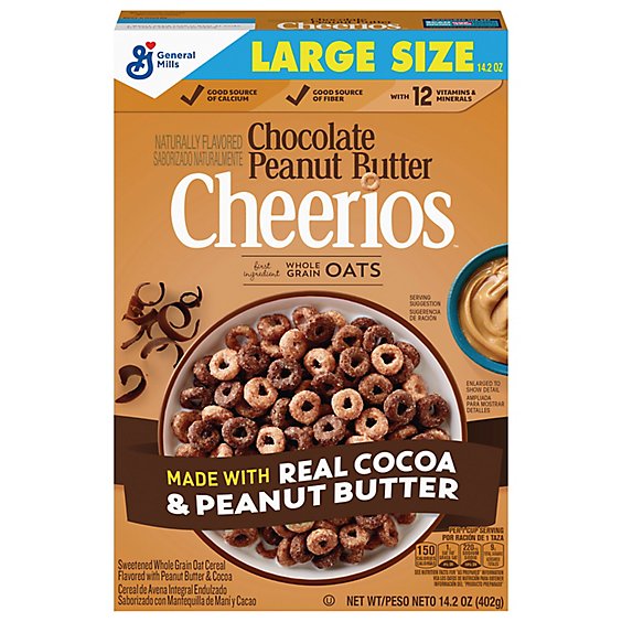 Cheerios Chocolate Peanut Butter Cereal - 14.2 Oz
