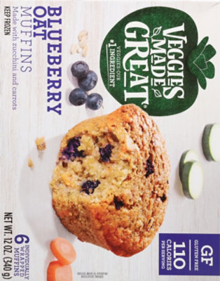 Garden Lites Muffin Blueberry Oat 6ct - 12 Oz - Image 6