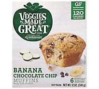 Garden Lites Muffin Banana Chcchp 6ct - 12 Oz