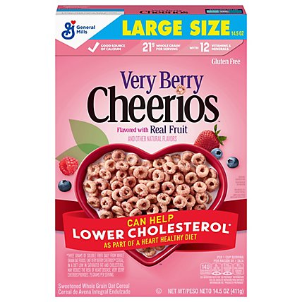 Cheerios Very Berry Cereal - 14.5 Oz - Image 1