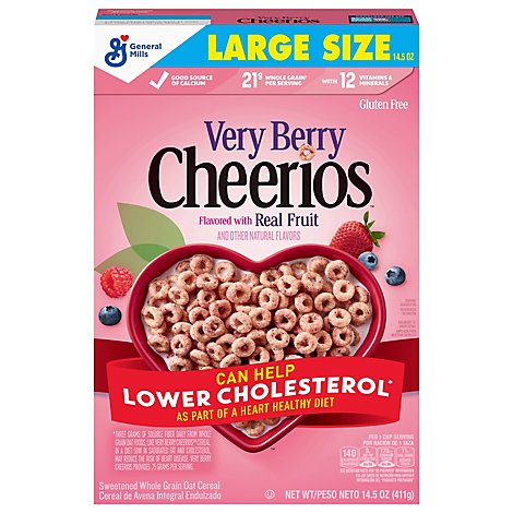 Cheerios Very Berry Cereal - 14.5 Oz