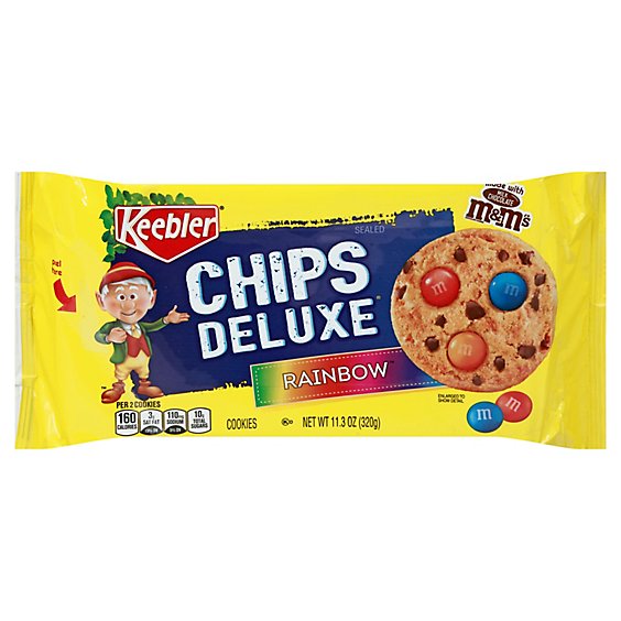Keebler Chips Deluxe Cookies Rainbow - 11.3 Oz