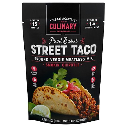 Urban Accents Meatless Mix Street Taco - 3.4 Oz - Image 1