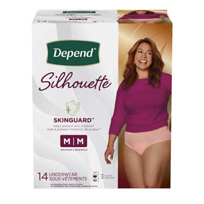 Depend Silhouette Maximum Absorbency Medium - 14 Count - Image 4