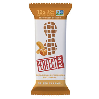 Perfect Bar Gluten-Free Salted Caramel Cashew Butter and Peanut Butter Protein Bar - 2.2 Oz - Image 1